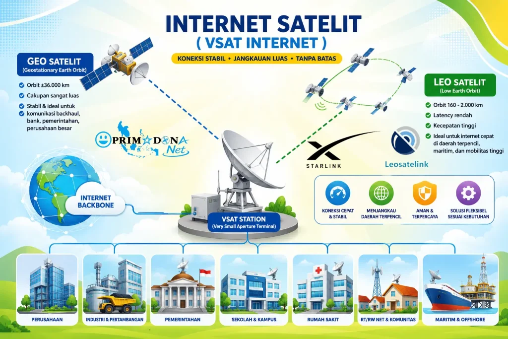 jaringan internet satelit - VSAT Internet