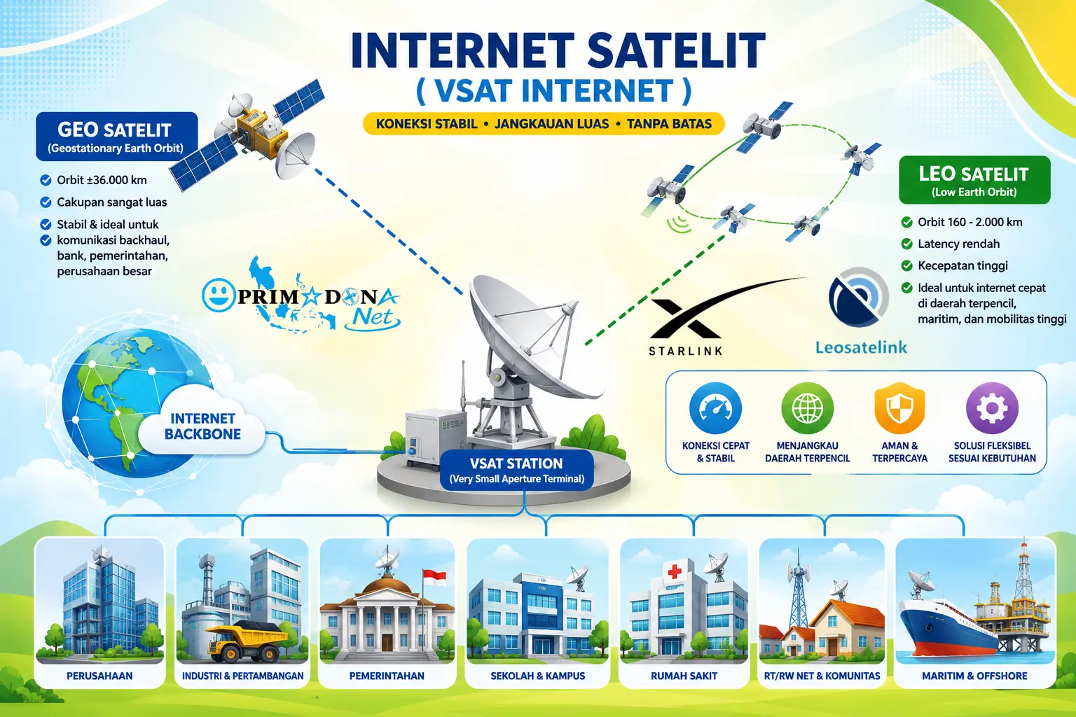 PRIMADONA Net penyedia vsat terbaik di Indonesia
