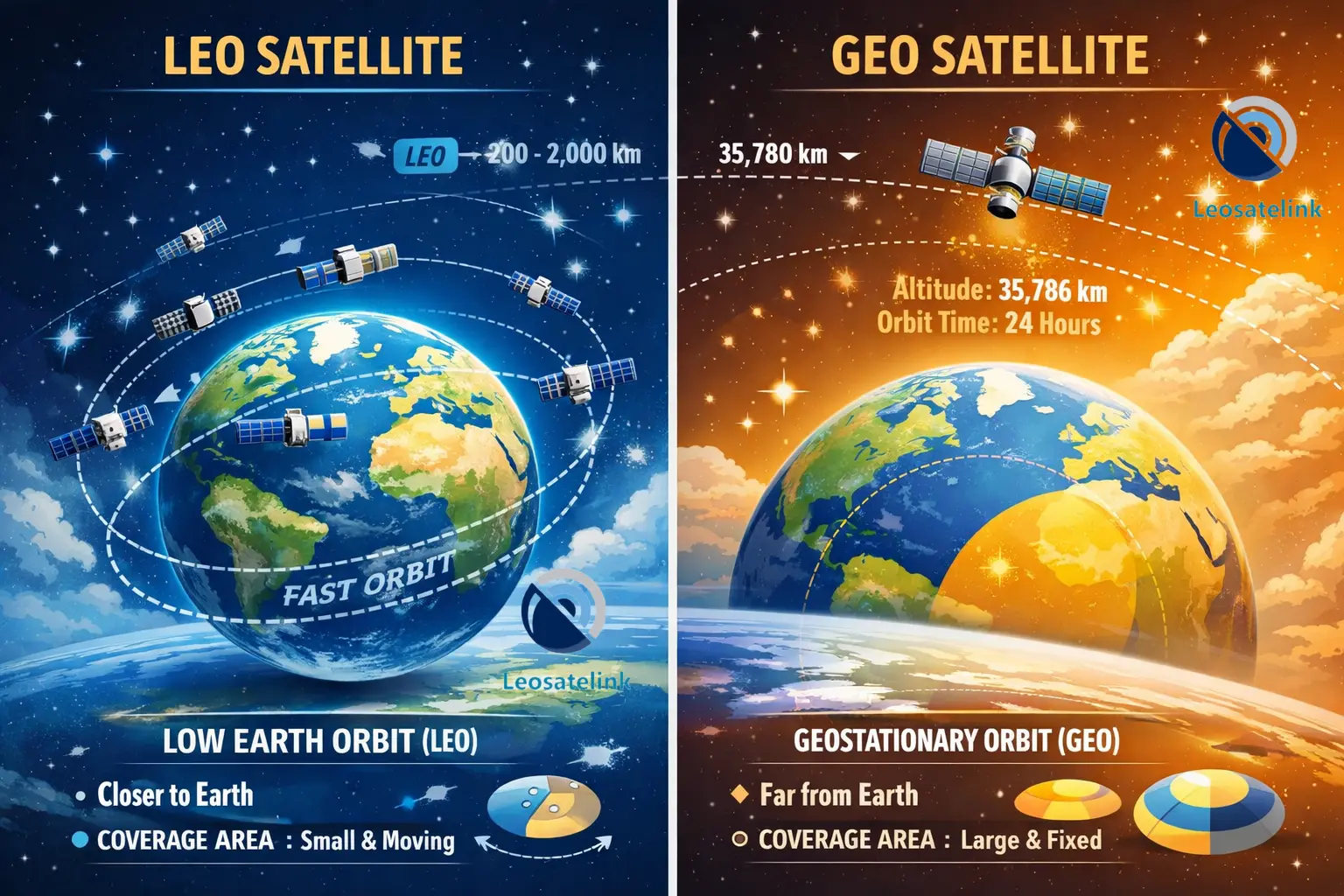 perbedaan LEO dan GEO Satellite - paket Starlink Indonesia